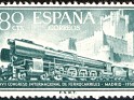 Spain - 1958 - XXVII International Railroad Meeting - 80 CTS - Verde - Railroad, Train - Edifil 1234 - 0